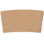 50ct -  Biopack Hot Cup Sleeves fit 12/16oz / 20pks per case