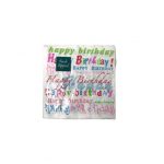 Happy Birthday  Lunch Napkin, Assorted /300pks per case
