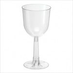 6pcs -  6oz Clear Acrylic Wine Cup / 48 pks per cs
