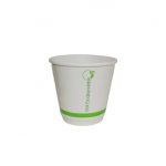50pc - 8oz  Biopack Hot Cup White  /10pks per case (Lids 20068/6282)