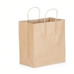 25pcs - Biopack Large Kraft Paper Bags / (11x6x11'') 200pcs per case