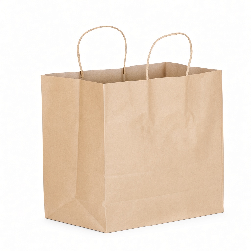 6286 25pcs - Biopack XL Kraft Paper Bags / (11x8.5x11'') 200pcs per case - Image 1