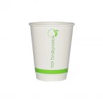 50pc - 12oz Biopack Hot Cup White / 10pks per case (Lids 6282)