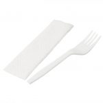 100ct -  Fork & Napkin Wrapped /500pcs per cs/ #12 Combo