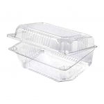 7.5''x5''x3.5'' - Clear Hinged Extra deep lunch box /500pcs per case