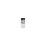 30pc - 1oz Neon Acrylic Shot Cup w/Silver Rim / 80pks per case