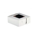 10''x4''-  White Window Cake Box /100pcs per case