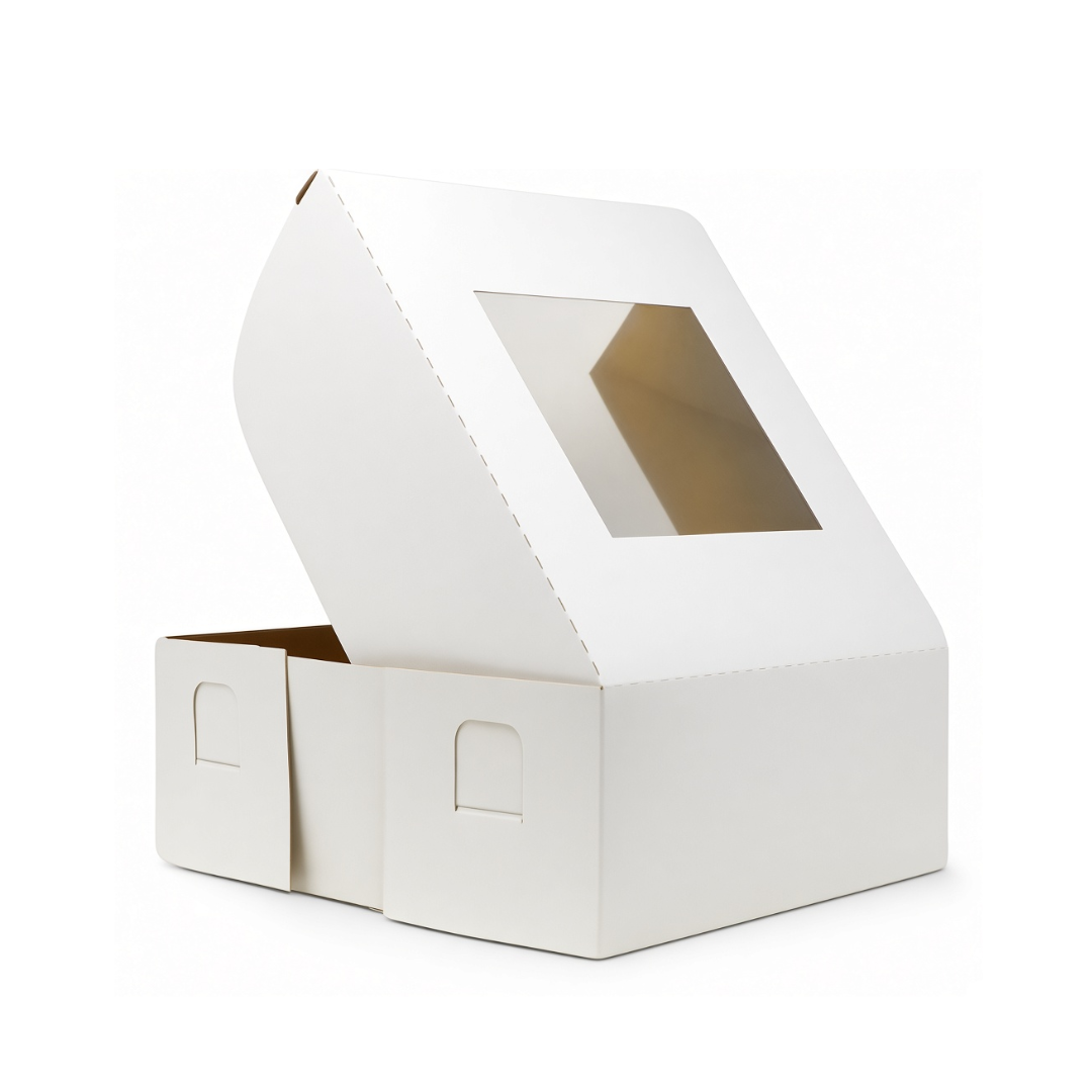 PP8W 8'' Window Cake Box (100pcs per case) - Image 1