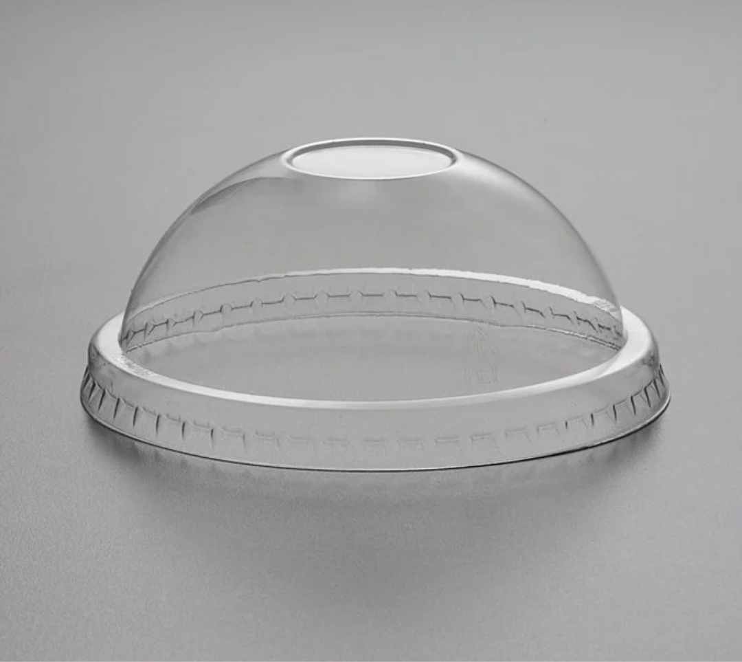 Untitled design (11) 50pc - No Hole Dome Clear Lids (Fits 5/8/9oz & 12oz Ice Cream Cup) /20pks per case - Image 1