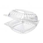 5''x 5'' - Clear Hinged Container /500 pcs per cs