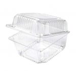 5''x5''x4'' - 1 Quart Vegetable Container Plastic (500pcs per case)