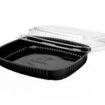 Black Entrée Platter + Lid Plastic (200 per case)