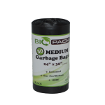 30ct - Biopack Med Garbage Bag Black /20pks per cs