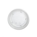 125ct - Clear Flat Lids (Fit 2.5 & 3.5oz) /20pks per case
