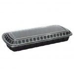 17''x8'' - Black Base Rack Rib Container /100pcs per case