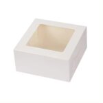 12'' White Cake Box w/Window / 100pcs per cs