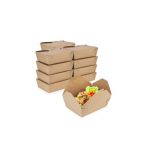 7.75''x 5.5''x2'' - Bionature Kraft Food Box/ 200pcs per case