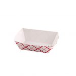 8'' x 6'' - Food Tray (Red & White)/1000pcs per case