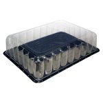 1/2 - Sheet Black Base 19"x14"x 5''  Dome Cake Container/ 35pcs per case