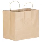 25pcs - Biopack Jumbo  Kraft Paper Bags / (14x10x15.75'') 200pcs per case