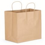 25pcs - Biopack Jumbo  Kraft Paper Bags / (14x10x15.75'') 200pcs per case
