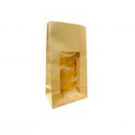 50ct - 9''x5''x2.5'' - Kraft  Window Bag/500pcs per case