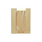 50ct - 8''x6''x2'' - Rhinopack Kraft Window Deli Bag/1000pcs per case