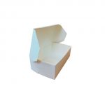 6''x 3.75'' - White Poly Coated Snack Box/100pcs per case