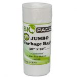 25ct - Clear Jumbo Garbage Bags/8pks per case