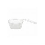 50pcs  - 2oz Clear Portion Cup with Lid Attached/ 20pks per case