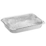 5pc - 4lb (12"Lx8"Wx2"H) Aluminum Pans with Lids 24pks per case