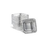 12pk - 3"Lx3"W Mini Square Aluminum Pan/ 144pks per case