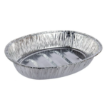 18.5"x14"x3"-  Oval Aluminum Pan/ 50pcs per case