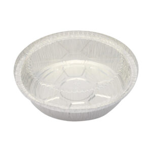7" Round Aluminum Foil Pan with Clear Lids 250pcs per case