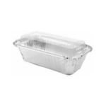 2lb - 7"Lx3"Wx2"H Loaf Foil Pan & Lids/1000pcs per case