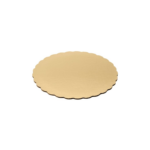 8'' Gold Scallop Edge Gold Cake Circle/ 300pcs per case