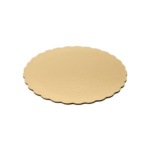 10'' Gold Scallop Edge Gold Cake Circle/ 300pcs per case