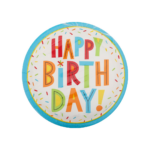 8pc - Birthday Paper Plate Fun Theme/ 12pks per cs