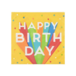 16pc - Birthday Napkin Big Bash Theme/ 12pks per cs