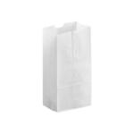 100pcs - 4lb White Paper Bag /20pks per case