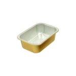 7.25"Lx4"Wx2.5"H - 3lb Gold Coated Aluminum Pan