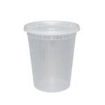 32oz - Clear Tub W/Lids /240pcs per case