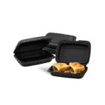 6''x9''  - Black/White Clamshell Container/200pcs per case