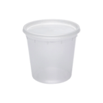 24oz - Clear Tub W/Lids /240pcs per case