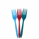 25pc - 2.5g Medium Weight Coloured Plastic Forks/ 40pks per case