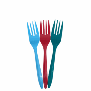 25pc - 2.5g Medium Weight Coloured Plastic Forks/ 40pks per case