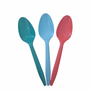 25pc - 2.5g Medium Weight Coloured Plastic Spoon/ 40pks per case