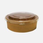 750ml/26oz Kraft Bowls with PET Lids/300pcs per case