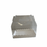 6.5''(L)x 3.5''(L)x3.5''(W) -Clear PVC Picnic Box With Handle