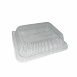13''x10'' - Plastic Dome Lids Fits 1/2 Size (19978) Foil Pans (SOLD AS A SET ONLY)/50pcs per case